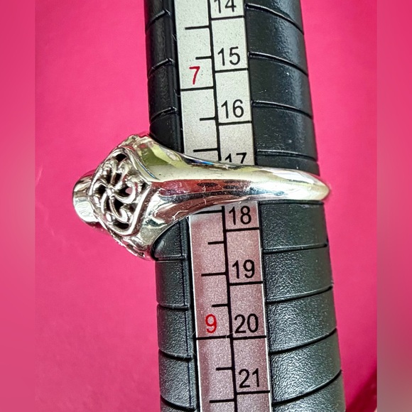 Nicky Butler Filagree .925 Sterling Silver - Flashy Moonstone Ring _ Size 8 - Picture 4 of 6